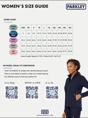 Parkley Quantum - Women's Two-Pocket Mock Wrap Cinch Waist Iris Top