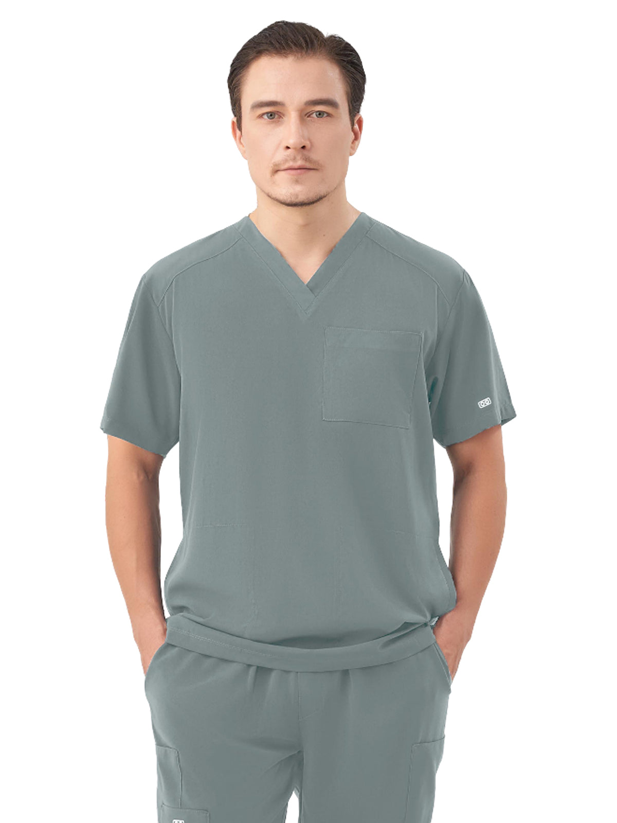 Parkley Quantum - Men's Three-Pocket RYDER V-Neck Scrub Top