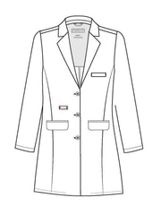 Parkley - Women's Seven-Pocket 35" Premium Long Perfect Lab Coat