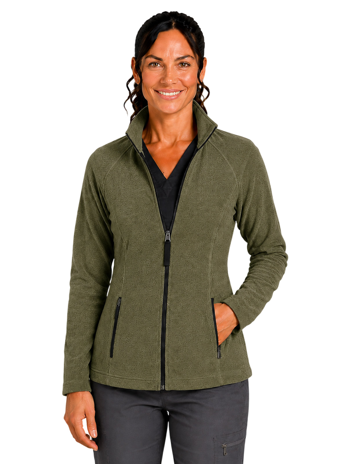 Parkley - Perfect Fleece - Women's Two-Pocket Bonded Fleece Full Zip Jacket