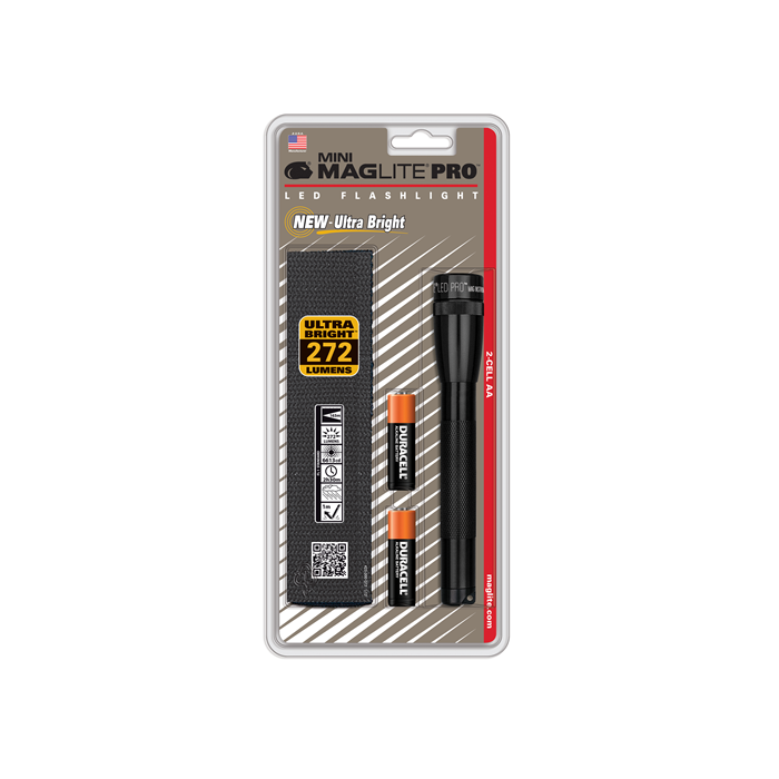 Maglite SP2P Mini Maglite Pro 2 AA-Cell LED Flashlight w/ Holster