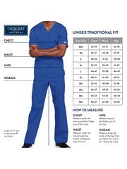 Cherokee - Workwear Originals - Unisex 1-Pocket V-Neck Top