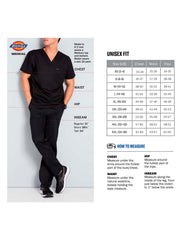 Dickies Medical - EDS Signature - Unisex 1-Pocket Tuckable V-Neck Top