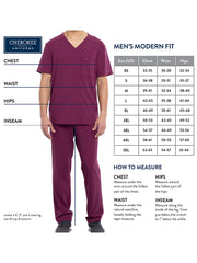 Cherokee - Cherokee Achieve - Men's 3-Pocket V-Neck Scrub Top