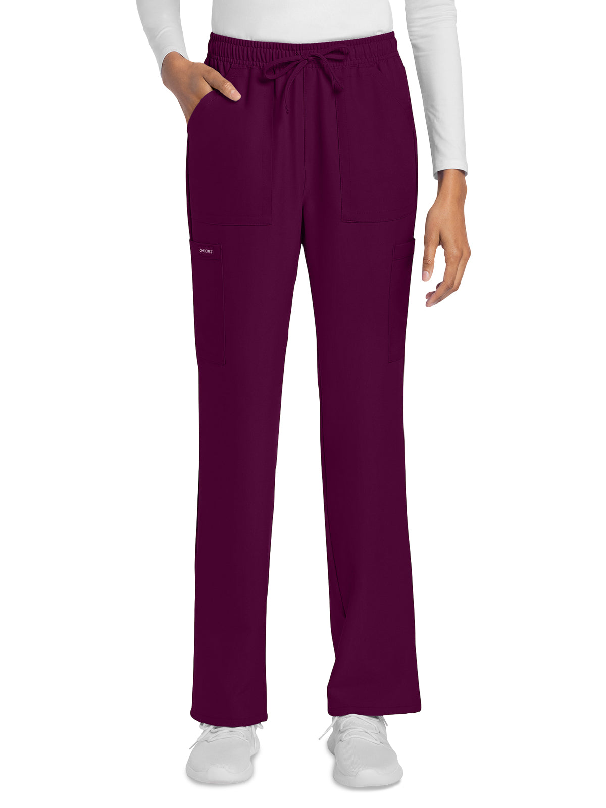 Cherokee - WW Originals Ultra - Women's 4-Pocket Drawstring Cargo Pant