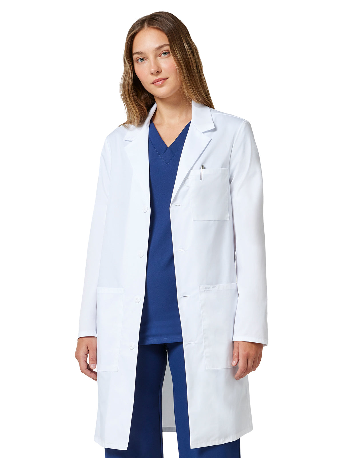 Cherokee - Project Lab - Unisex Three-Pocket 38" Full-Length Lab Coat