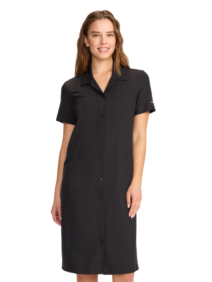 Cherokee - WW Originals Ultra - Women's 2-Pocket Button Front Dress