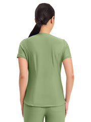 Cherokee - Form - Women's 2-Pocket Curved Hemline V-Neck Top