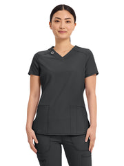 Infinity - Women's 2 Pocket Princess Seams V-Neck Top