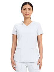 Infinity - Women's 2 Pocket Princess Seams V-Neck Top