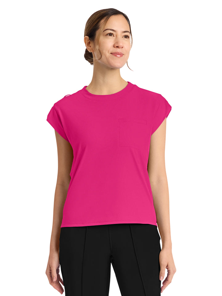 Cherokee - Cherokee Achieve - Women's 1-Pocket Crew Neck Top