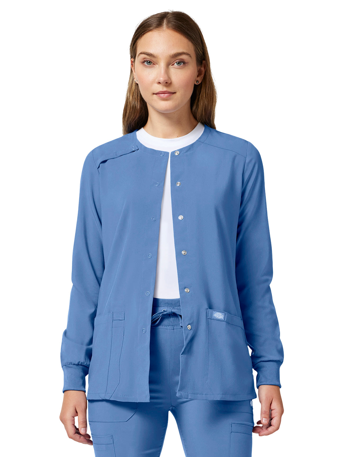 Dickies Medical - EDS Essentials - Women's 2-Pocket Snap Front Jacket