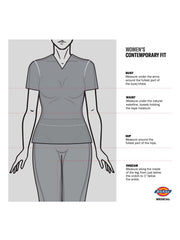 Dickies Medical - EDS Essentials - Women's 2-Pocket Contemporary V-Neck Top