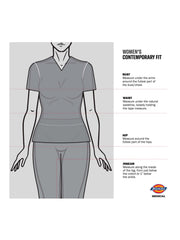 Dickies Medical - Balance - Women's 2-Pocket Notched V-Neck Top