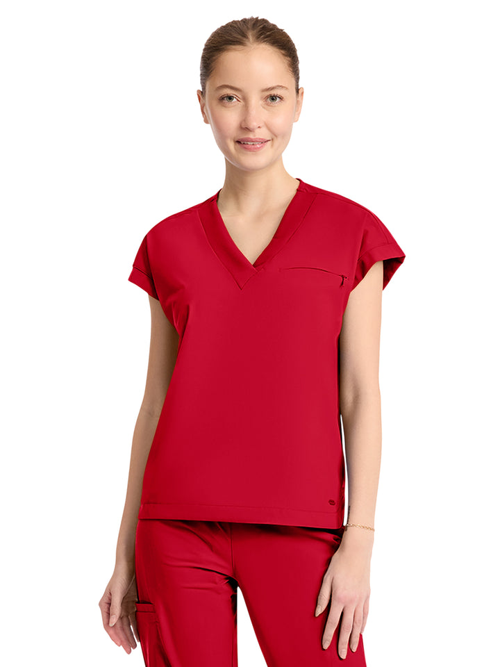 Infinity Pursuit - Women's 1-Pocket V-Neck Dolman Top