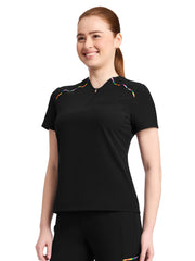 Infinity GNR8 Pride - Women's 1-Pocket Zip Henley Top