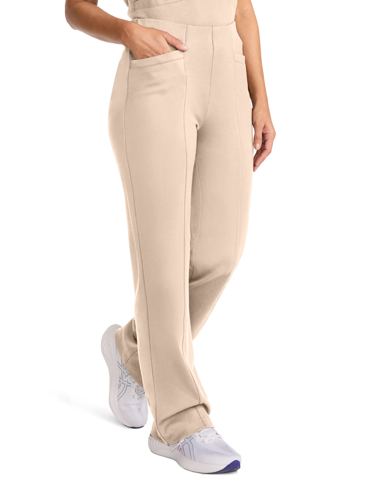 Medelita Scrubs - Women's 4-Pocket Ponte Wide Leg Scrub Pant