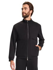 Medelita Scrubs - Men's 6-Pocket Ponte Track Jacket