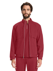 Medelita Scrubs - Men's 6-Pocket Ponte Track Jacket