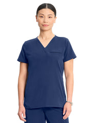 Medelita Scrubs - Women's 3-Pocket Flora V-Neck Scrub Top