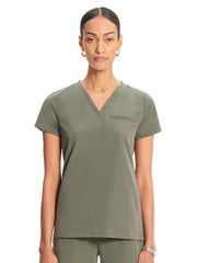 Medelita Scrubs - Women's 3-Pocket Flora V-Neck Scrub Top