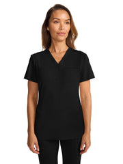 Medelita Scrubs - Women's 3-Pocket Ponte V-Neck Scrub Top