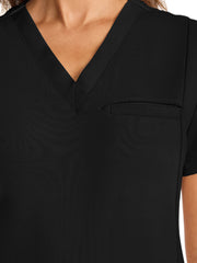 Medelita Scrubs - Women's 3-Pocket Ponte V-Neck Scrub Top