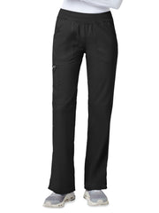 Cherokee - Workwear Revolution - Women's 4-Pocket Mid Rise Straight Leg Pull-on Pant