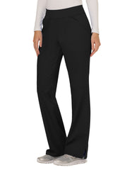 Cherokee - Workwear Revolution - Women's 4-Pocket Mid Rise Straight Leg Pull-on Pant