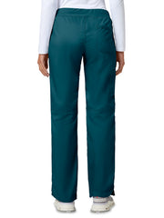 Cherokee - Workwear Revolution - Women's 4-Pocket Mid Rise Straight Leg Pull-on Pant