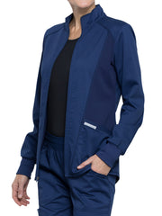 Cherokee - Workwear Revolution - Women's 2-Pocket Zip Front Jacket