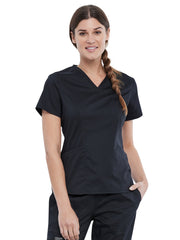 Cherokee - Workwear Revolution - Women's 2-Pocket V-Neck Top