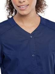 Cherokee - Workwear Revolution - Women's 4-Pocket Snap Front V-Neck Top