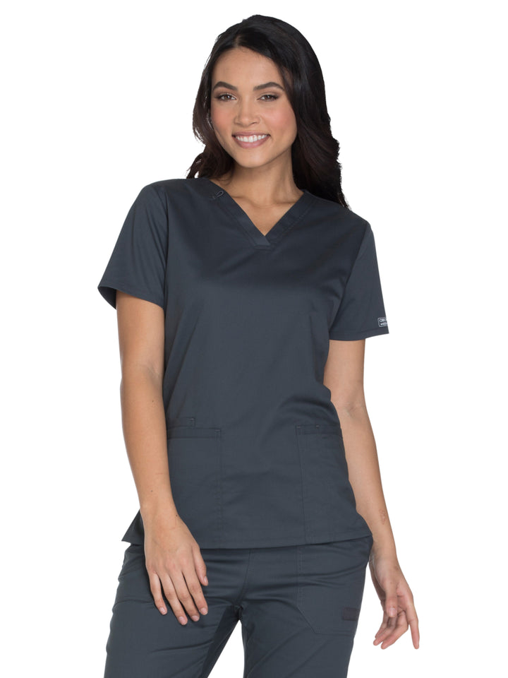 Cherokee - Workwear Core Stretch - Women's V-Neck Top