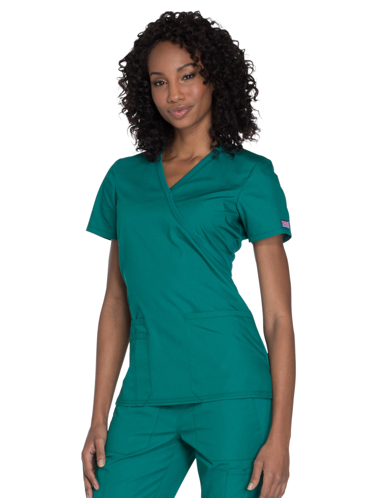 Cherokee - Workwear Originals - Women's 2-Pocket Mock Wrap Top