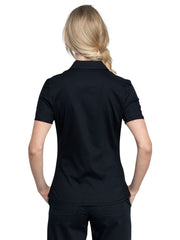 Cherokee - Workwear Revolution - Women's 1-Pocket Tuckable Snap Front Polo Shirt