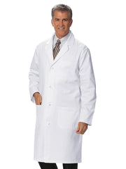 Fashion Seal - Men's Three-Pocket Knot Button 41" Knee-Length Lab Coat