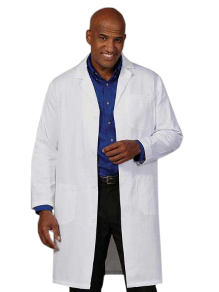 Fashion Seal - Men's Three-Pocket 41" Knee-Length Lab Coat