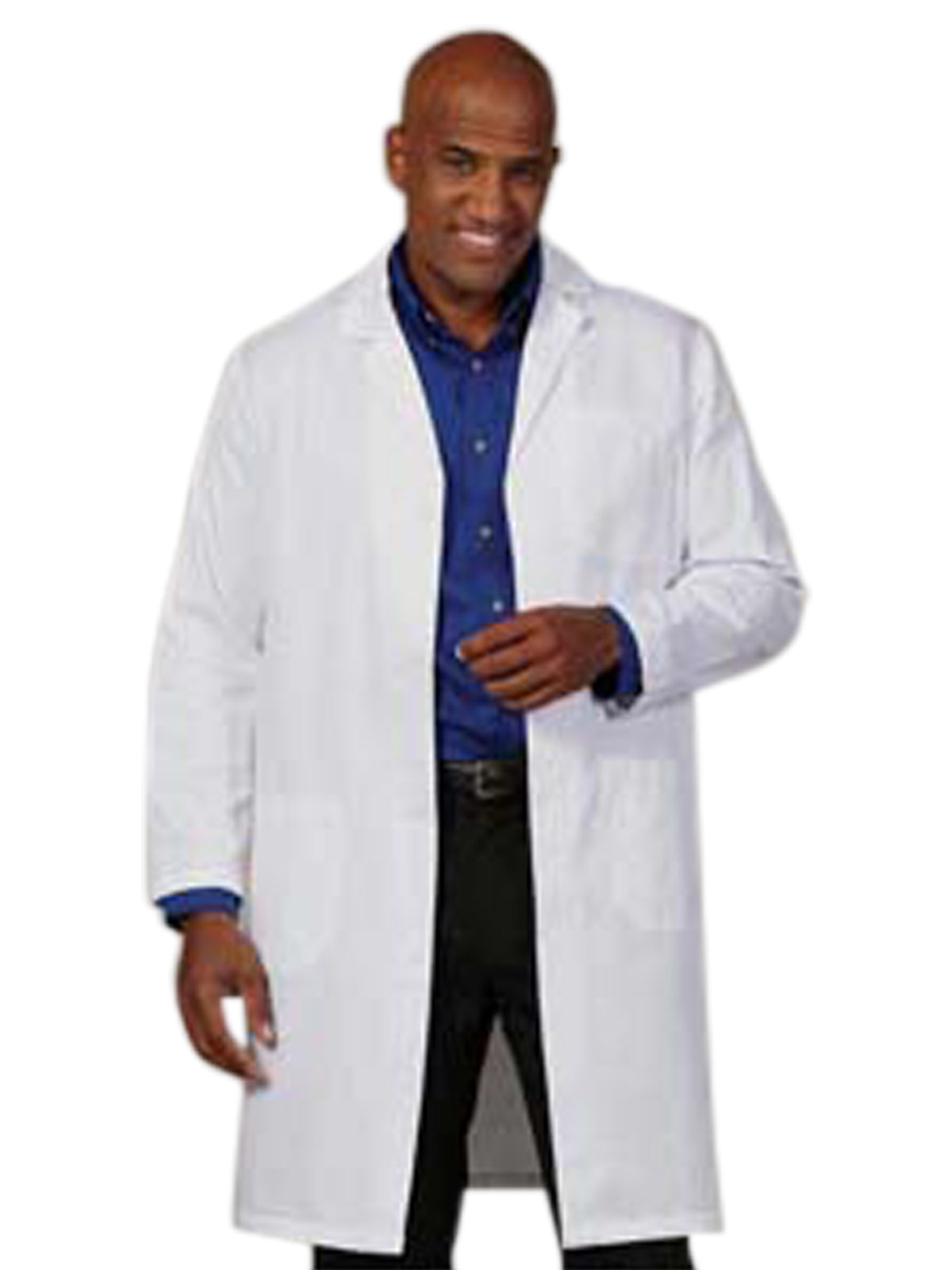 Fashion Seal - Men's Three-Pocket 41" Knee-Length Lab Coat
