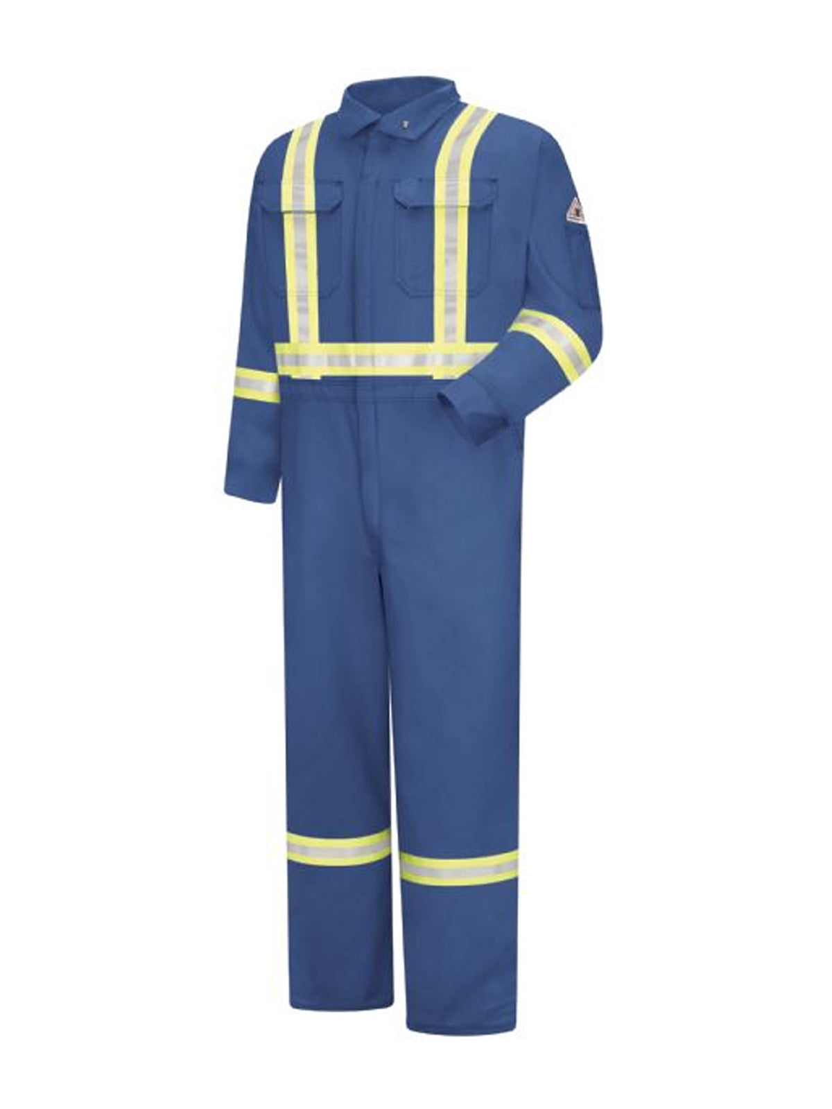 Bulwark - Men's Lightweight Cooltouch Flame-Resistant Coverall with Reflective Trim