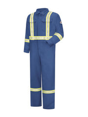 Bulwark - Men's Lightweight Cooltouch Flame-Resistant Coverall with Reflective Trim