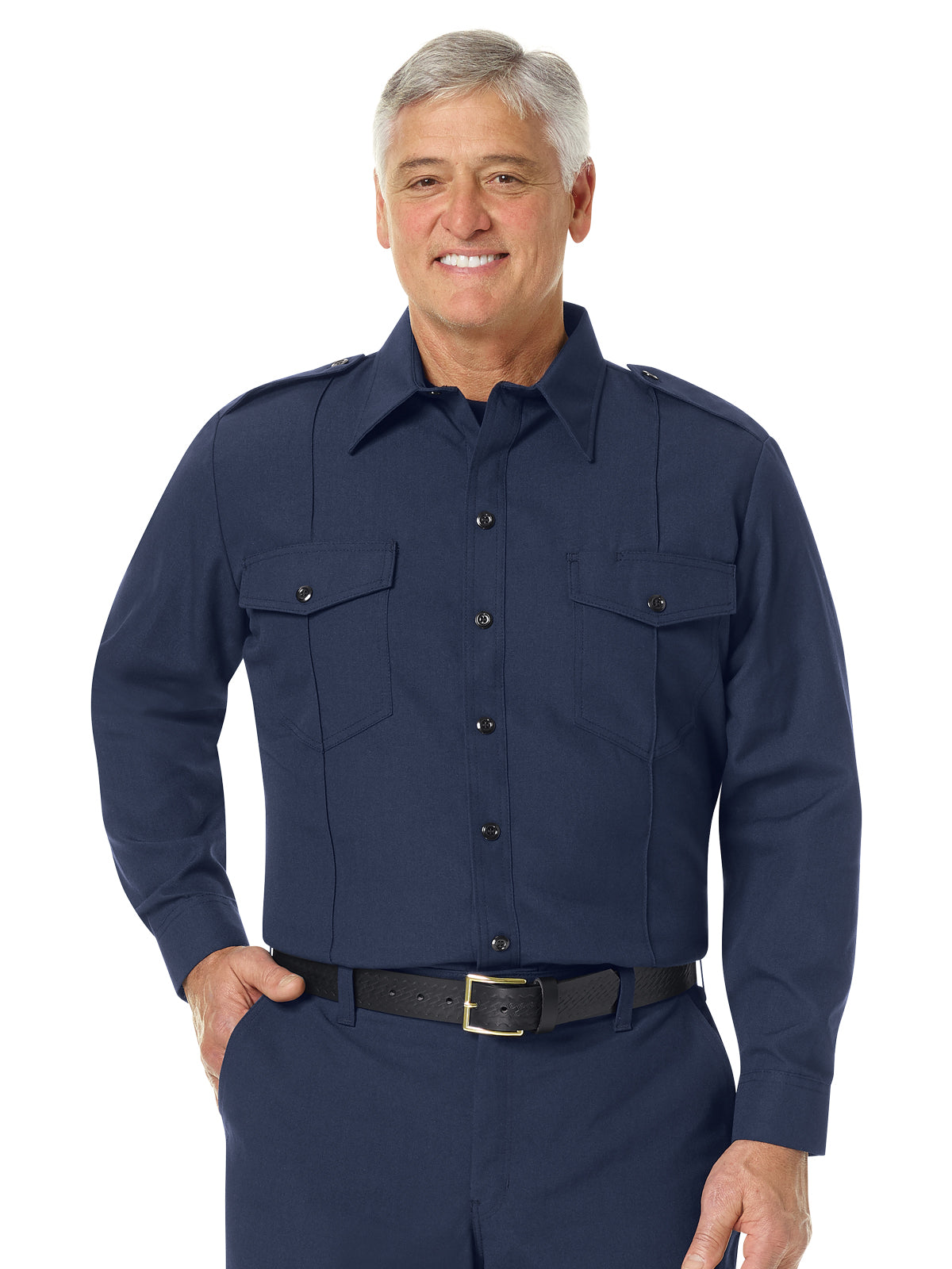Workrite - Men's Classic Long Sleeve Fire Chief Shirt