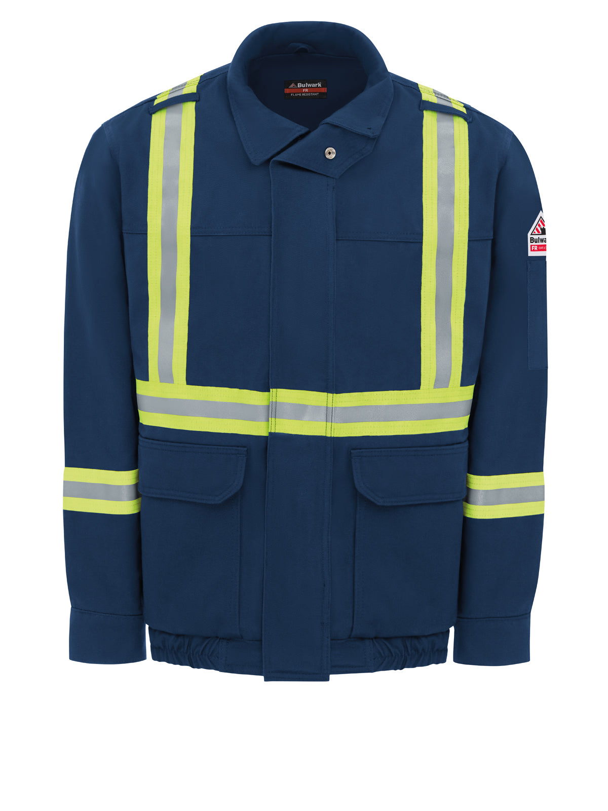 Bulwark - Men's Lined Bomber Jacket with Reflective Trim