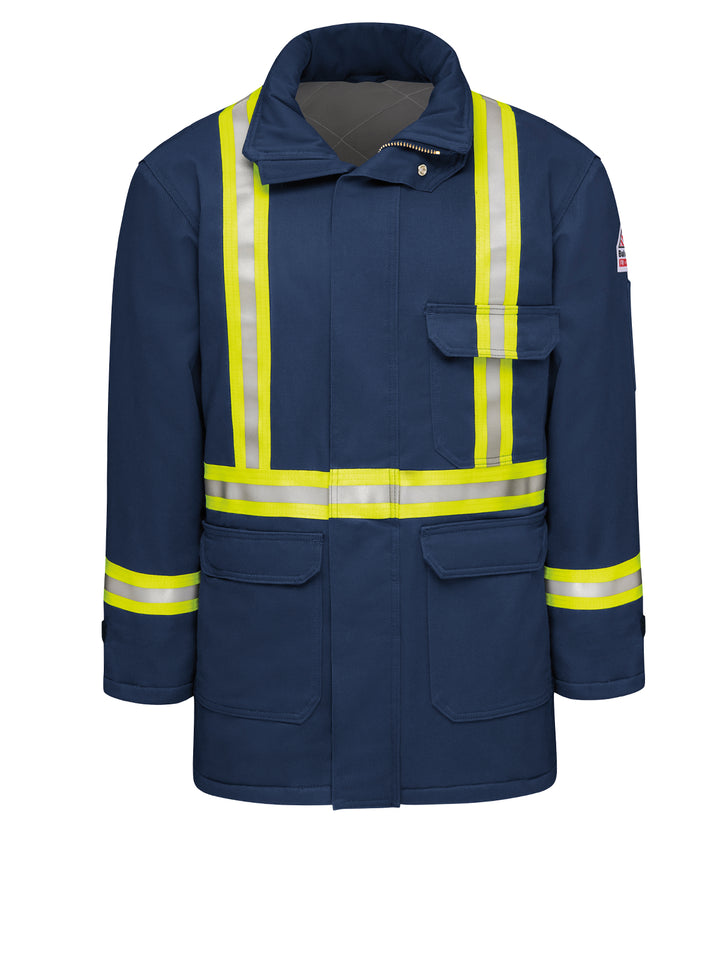 Bulwark - Men's Heavyweight Excel Flame-Resistant Comfortouch Insulated Deluxe Parka with Reflective Trim