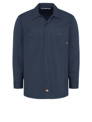 Dickies Shirts - Men's Industrial Cotton Long-Sleeve Work Shirt