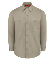Dickies Shirts - Men's Industrial Long-Sleeve Work Shirt