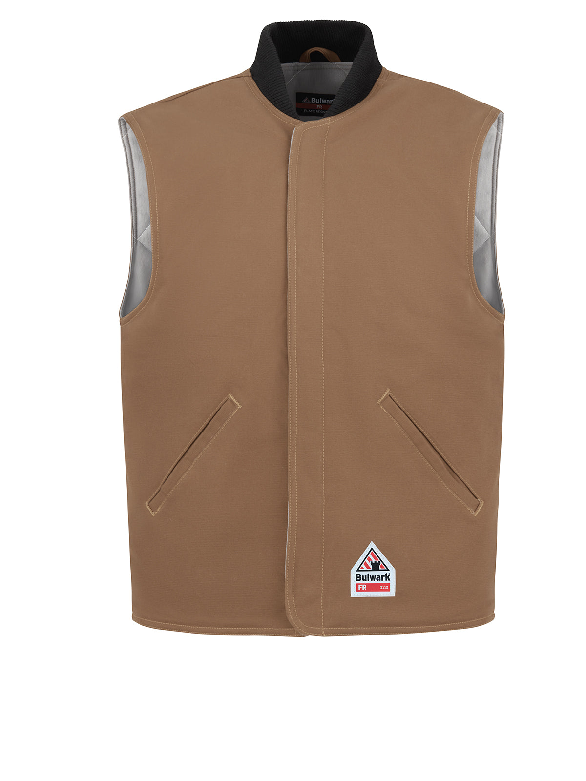 Bulwark Canvas Collection - Men's Brown Duck Vest Jacket Liner