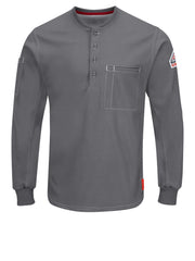 Bulwark iQ Series - Men's Comfort Plus Flame-Resistant Knit Henley Shirt