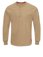 Bulwark iQ Series - Men's Comfort Plus Flame-Resistant Knit Henley Shirt