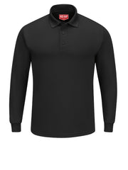 Red Kap Shirts -  Men's Long Sleeve Solid Performance Polo